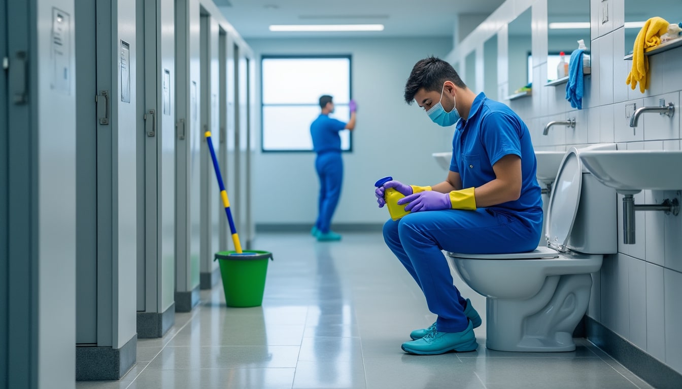 Nettoyage de sanitaires collectifs : le protocole