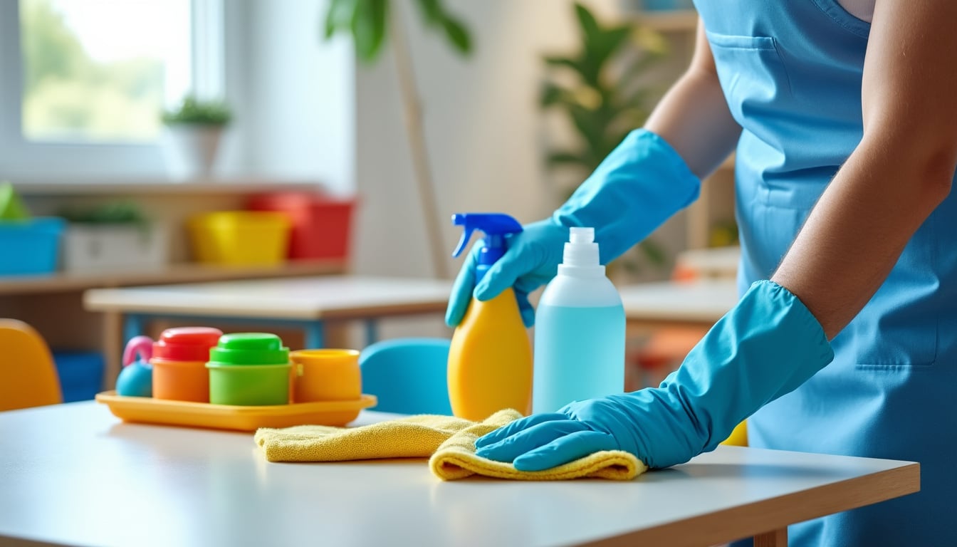 Nettoyage en crèche et en école : les précautions