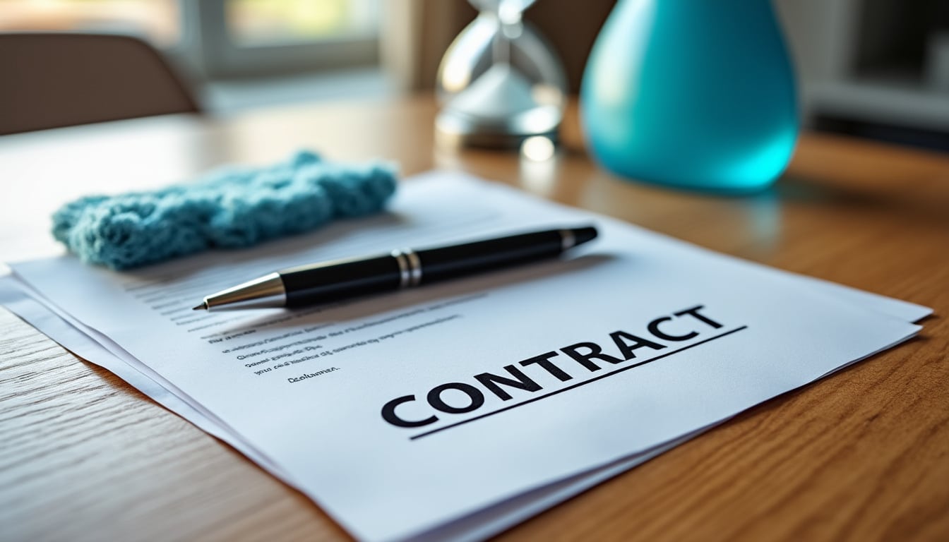 Résilier un contrat de nettoyage : les délais